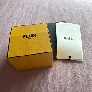 Fendi Yellow Jewelry Box